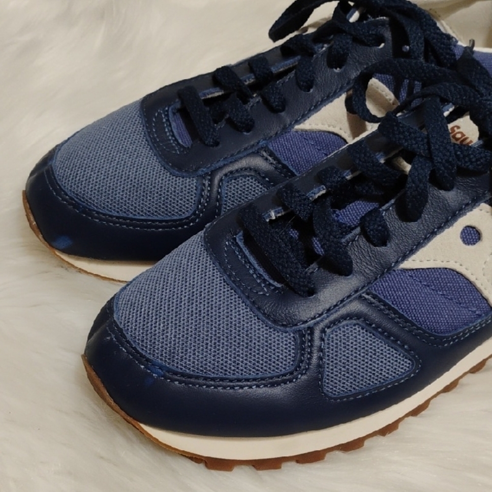 SALE! Saucony Shadow Men's Blue/White Sneakers Sz.8 Hardly Worn #204 CRATE - Picture 3 of 16